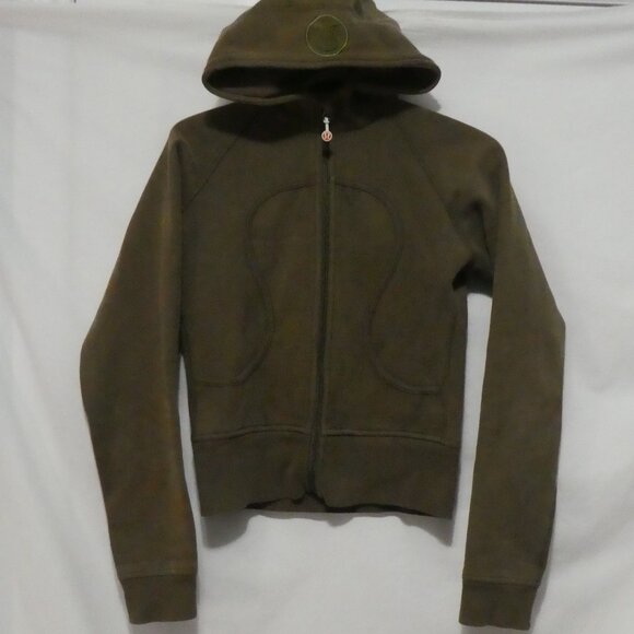 LULULEMON | size 6 | Olive Green Classic Heavyweight Scuba Hoodie - Picture 1 of 15